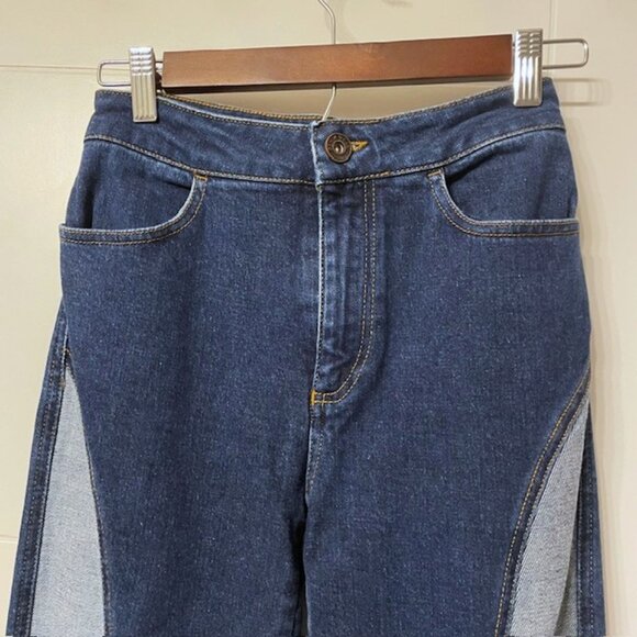 Free People We the Free Flip It and Reverse It Flare Retro Jeans Size 25 - Picture 5 of 16